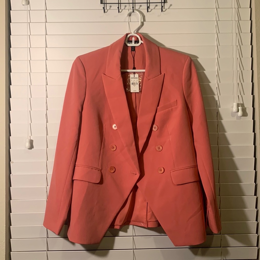 Express Women’s Small Coral/Pink Jacket Blazer w Tags